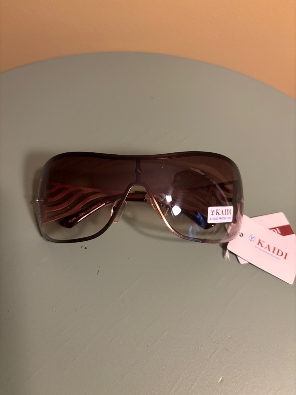 Kaidi Women’s Shield Sunglasses - Brown Gradient
